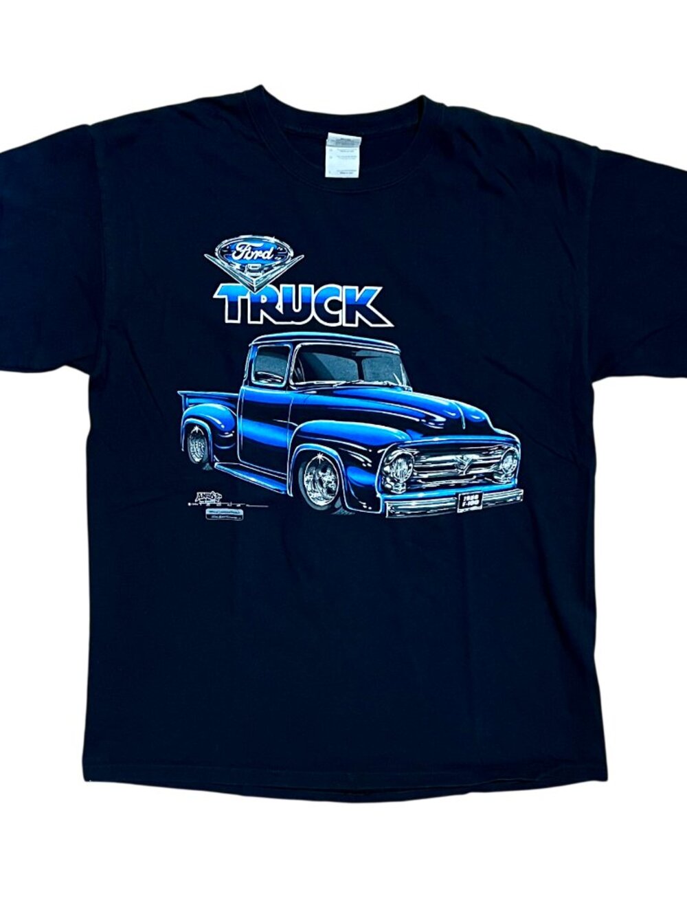 Ford Truck Vintage 1994 Hot Rod F100 Black Graphic T-Shirt, Men's Large